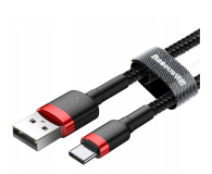 BASEUS USB - USB-C Cafule 3A 1m czerwono - czarny CATKLF-B91 - 1266440 - zdjęcie 2